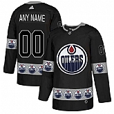 Customized Men's Edmonton Oilers Black Team Logos Fashion Adidas Jersey,baseball caps,new era cap wholesale,wholesale hats